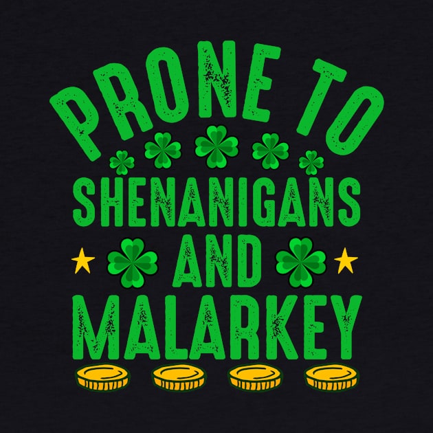 Funny St Patricks Day For Men shenanigans by Positively Petal Perfect 